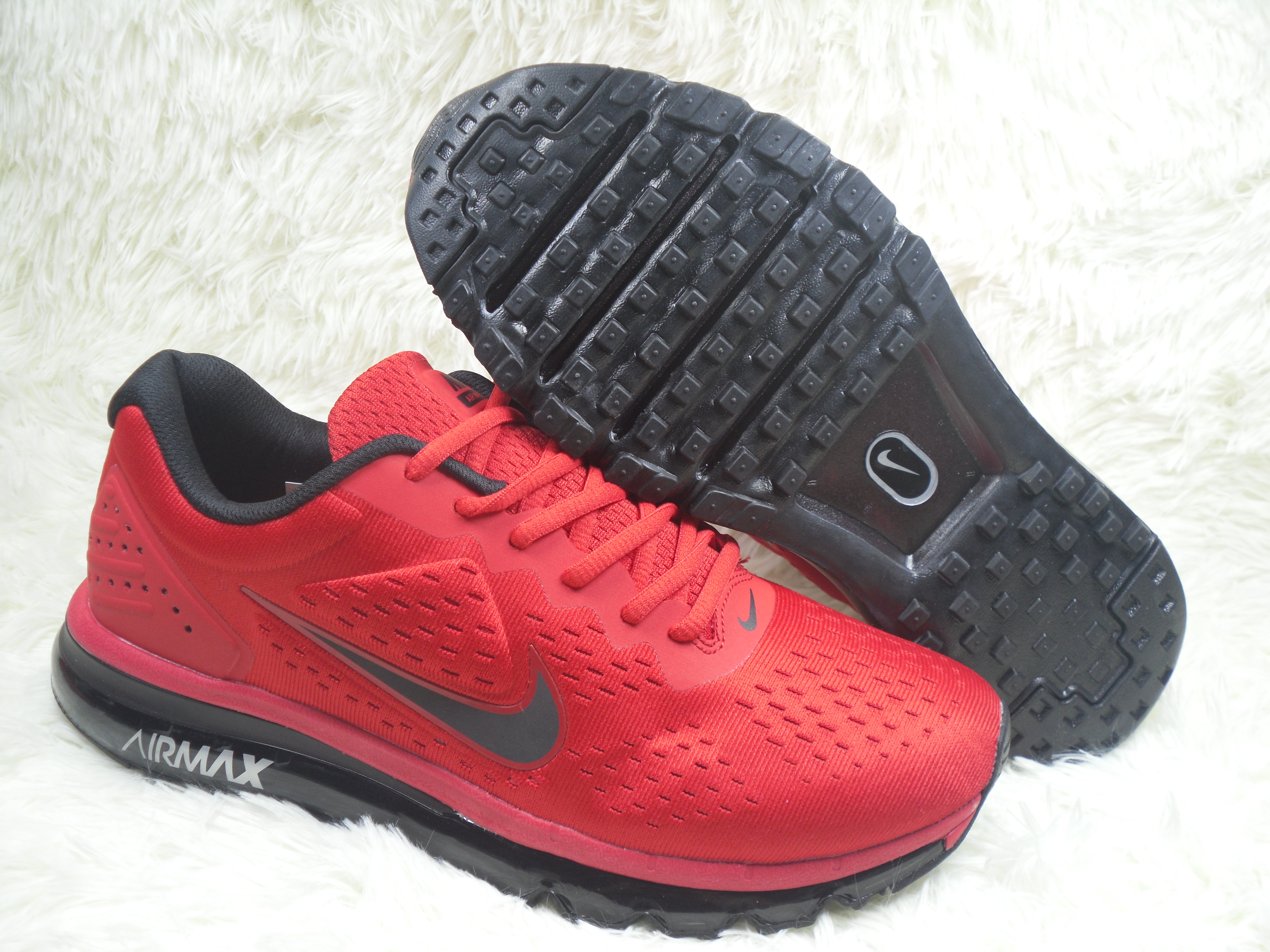 New Men Nike Air Max 2019 Red Black Shoes - Click Image to Close